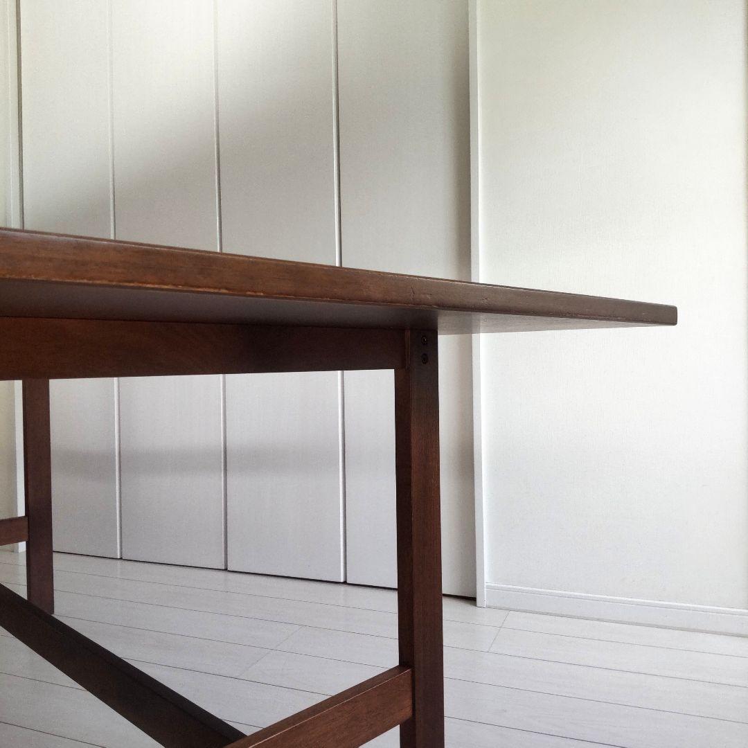 天然木　マホガニー　ACTUS　ダイニングテーブル　ダークブラウン　 アクタス