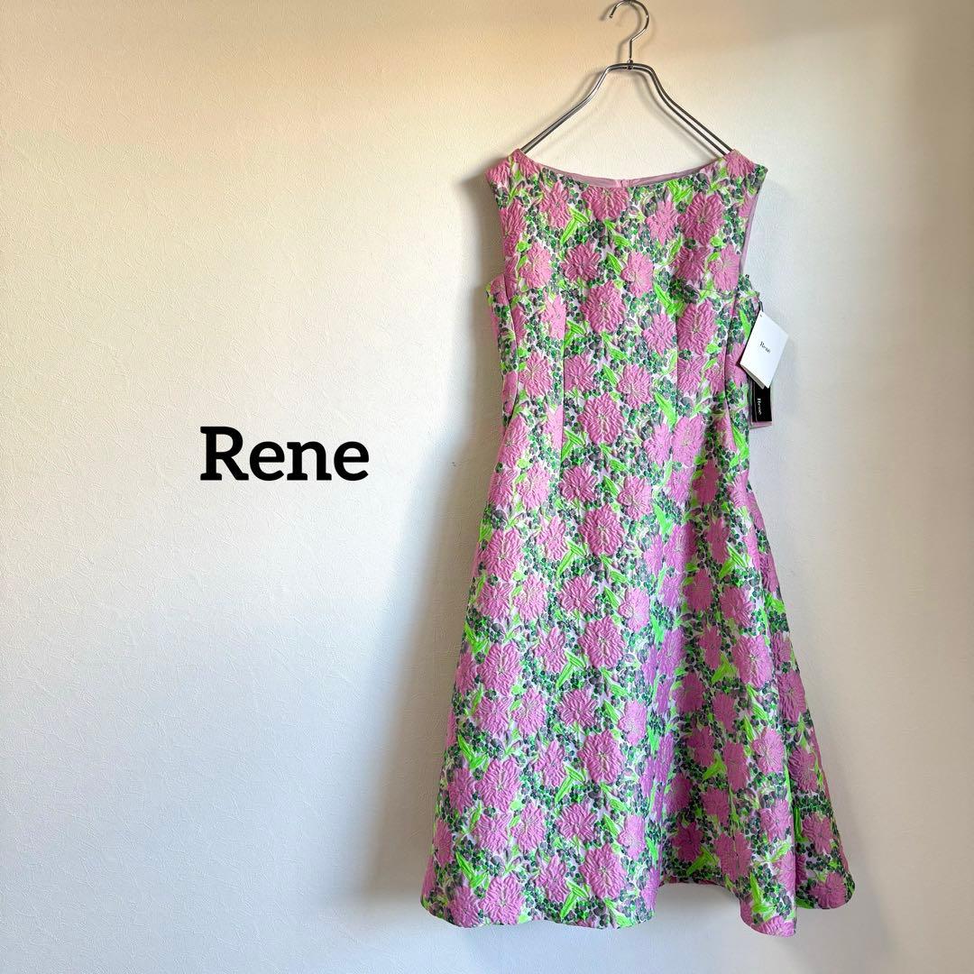 新品✨️René ルネTISSUE 膨れジャガードワンピース 6216300