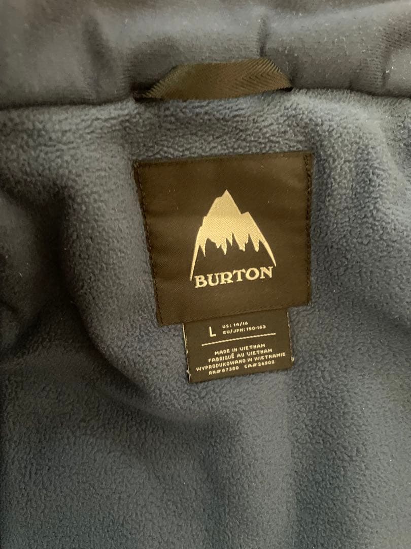 Burton スノーボードウェア ユース　Lサイズ　150-160ジャケットのみ