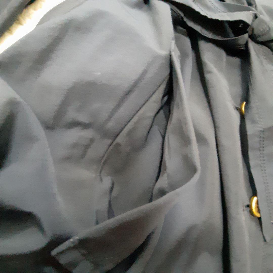 バーバリーブルーレーベル　ナイロンコート　ネイビー　38 八分袖 Aライン