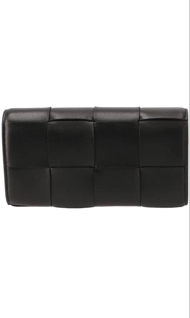 ひ*で様 ボッテガヴェネッタ　長財布　ブランド　革　黒