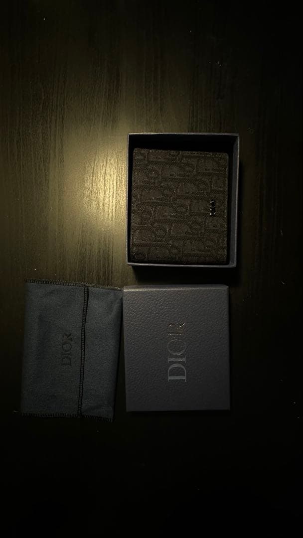Dior 二つ折り財布 ブラウン レザー 即決不可