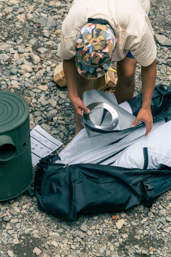 【新品未使用】サウナテントPRO 防水 サウナテント white パノラマPRO