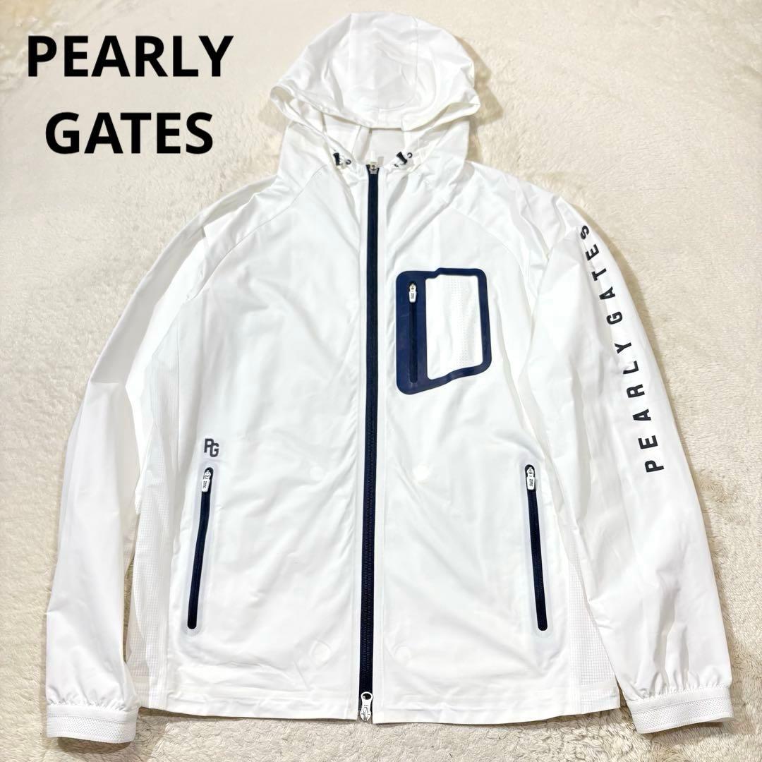 《美品》PEARLY GATES フード付 ジップ ナイロンジャケット ゴルフ