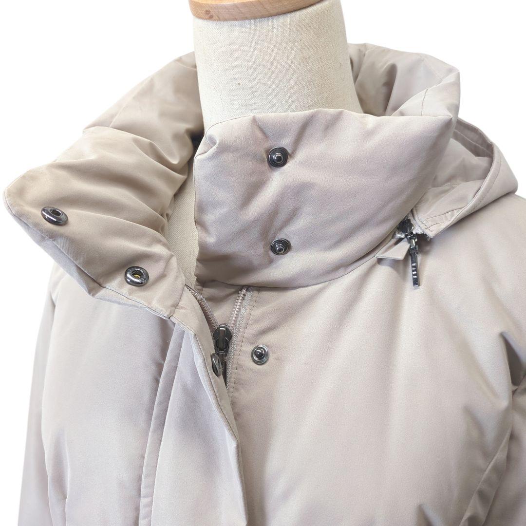 ダックス DAKS フード付き　ダウンコート 40 L グレー 撥水 日本製