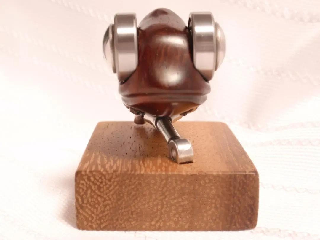 カメレオン の 置き物 キーホルダー 金木工房 パドウク