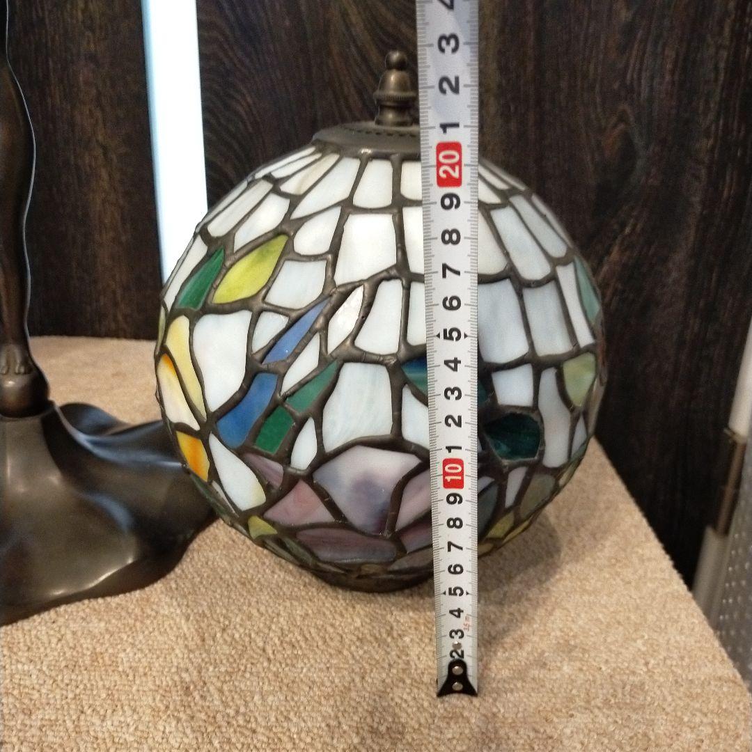 586 ステンドグラス球型フロアスタンド