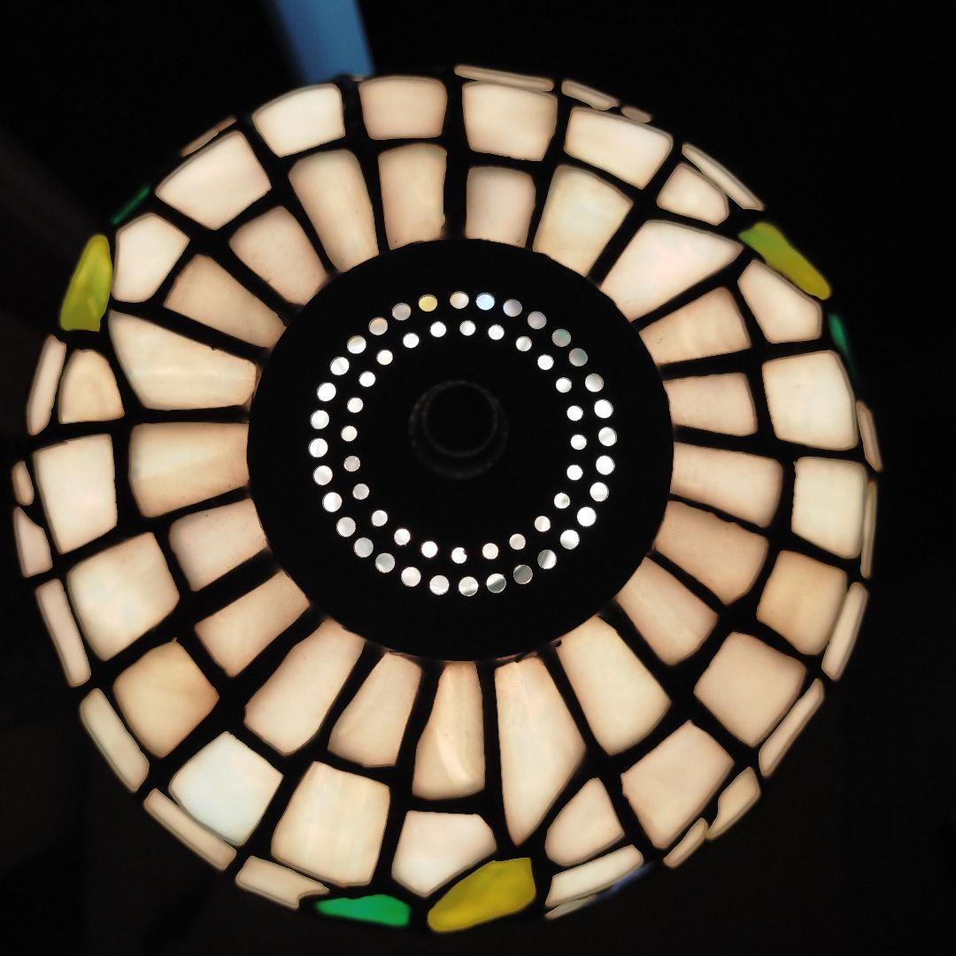 586 ステンドグラス球型フロアスタンド