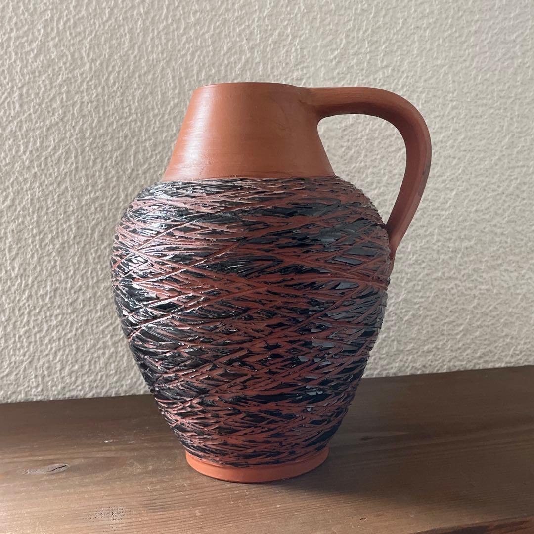 ヴィンテージ花器 ドイツ花瓶 30cm 大きめフラワーベース