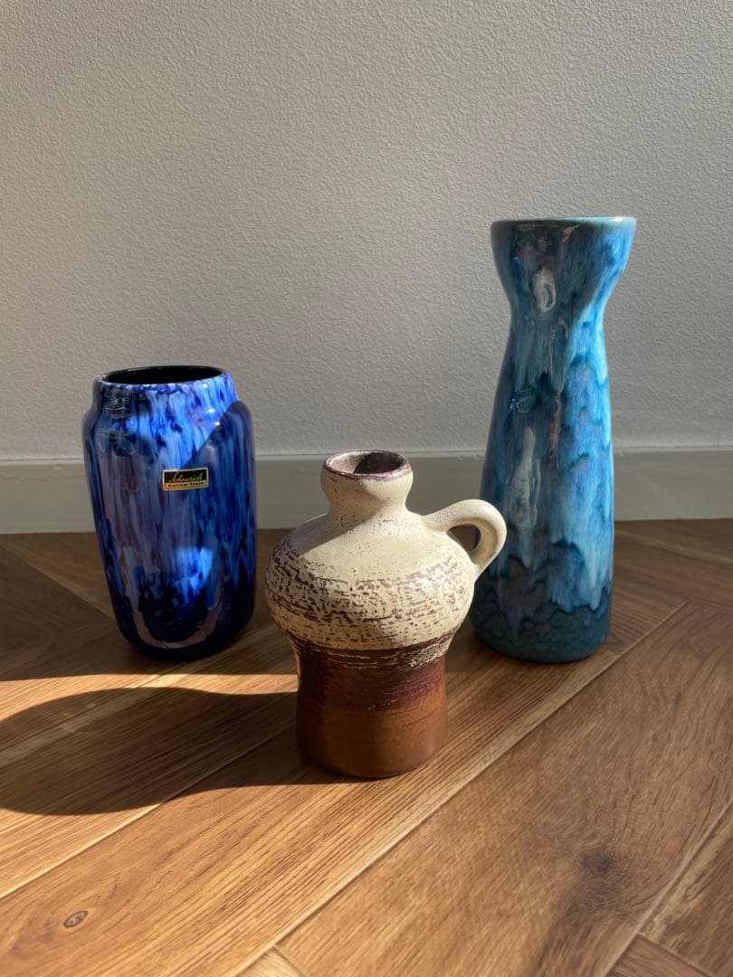 ヴィンテージフラワーベース　花瓶　ファットラバ　西ドイツ