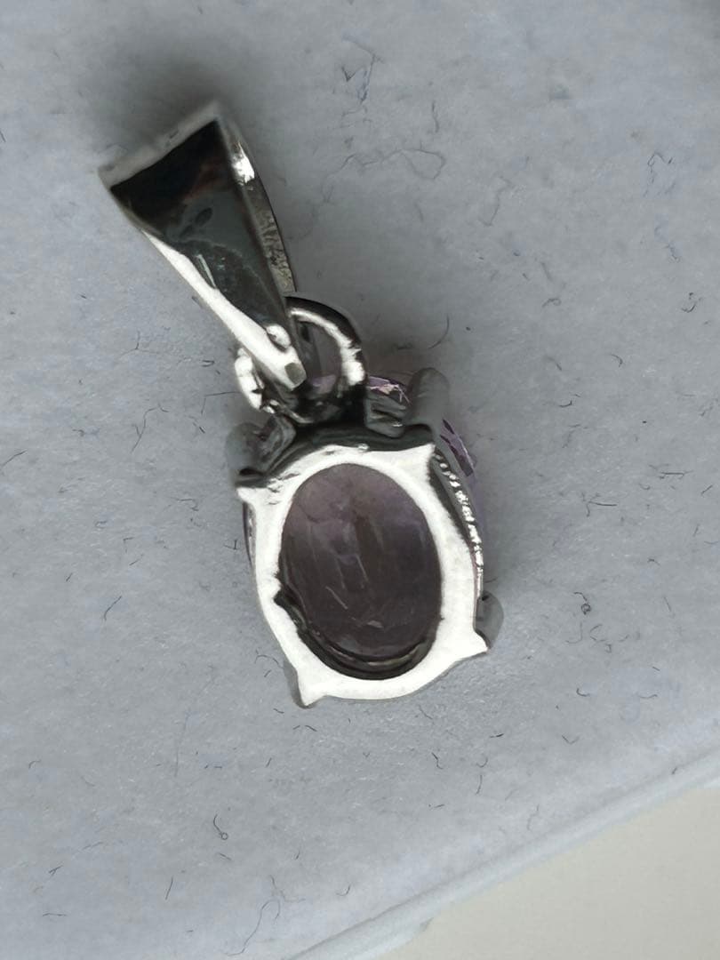 特価‼️トルマリン　オーバル　シルバーメッキ　ペンダント