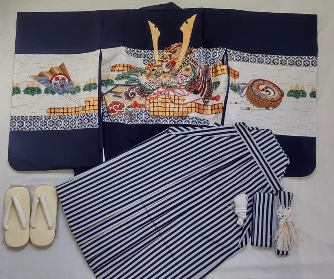 5歳　男の子　七五三　羽織着物袴セット