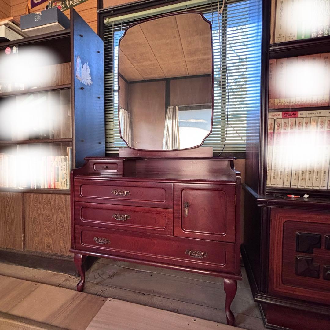 アンティークドレッサー　鏡台　実家整理　当時物