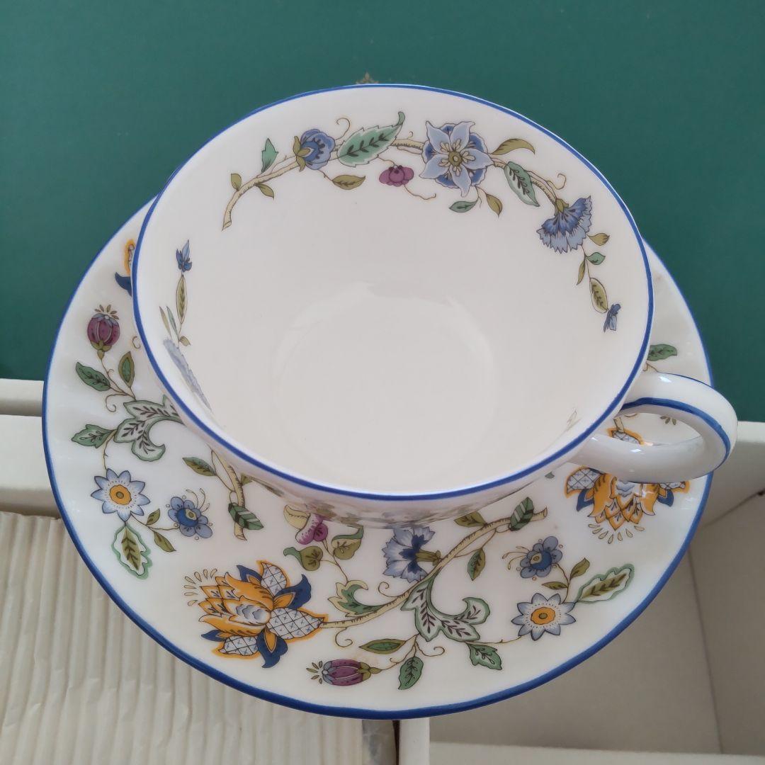 ミントン　ハドンホール　ブルー　ティーカップ＆ソーサー　ペア