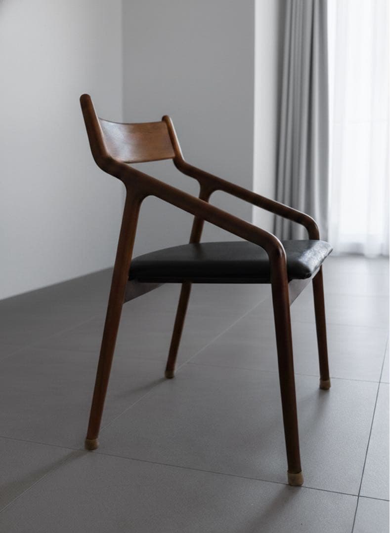 送料込　宮崎椅子製作所 pepe side chair 背無垢 ダイニングチェア