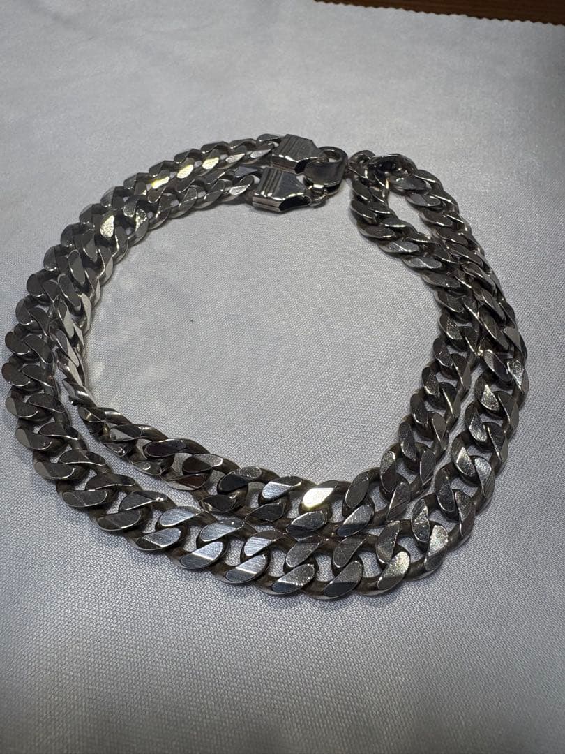 【24時間以内発送！】925刻印ありシルバー 喜平 チェーンネックレス 56g