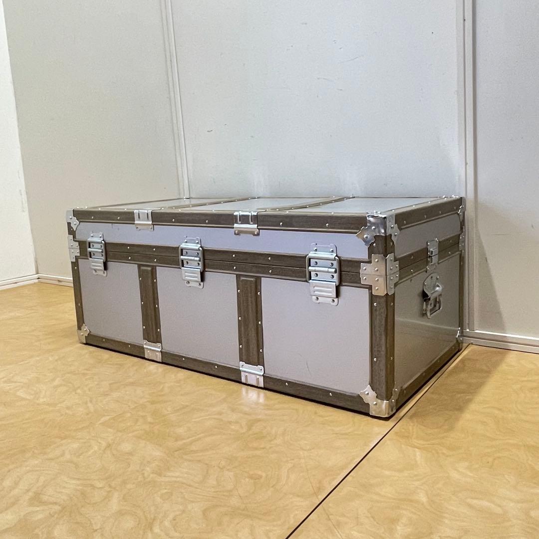 ビンテージ アルミ トランク 船舶 収納 箱 ケース ボックス アンティーク