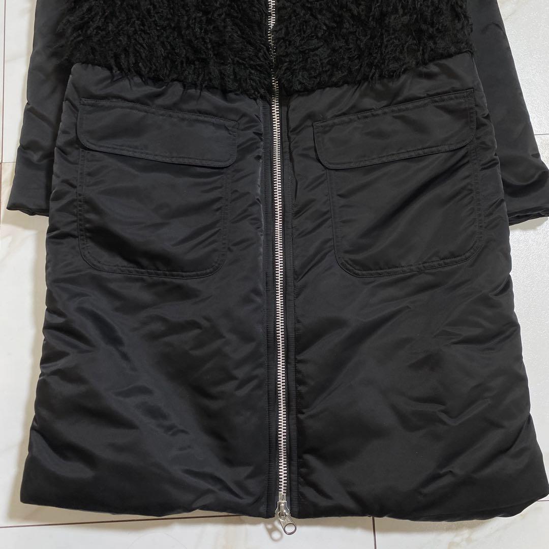 タグ付♡スナオクワハラコレクションモデル ナイロンツイルヴィンテージファーコート