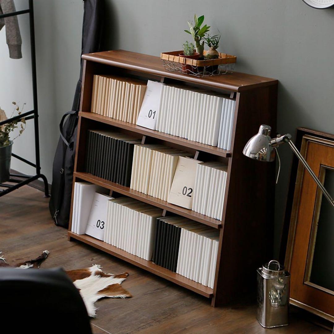 [幅90] マンガ収納ラック 本棚 ブックシェルフ本棚（LOWYA）