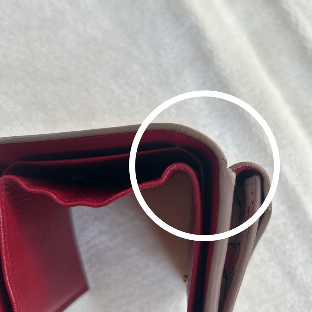 凛姫様　PRADA プラダ 三つ折り財布 ミニ財布　レザー　金ロゴ