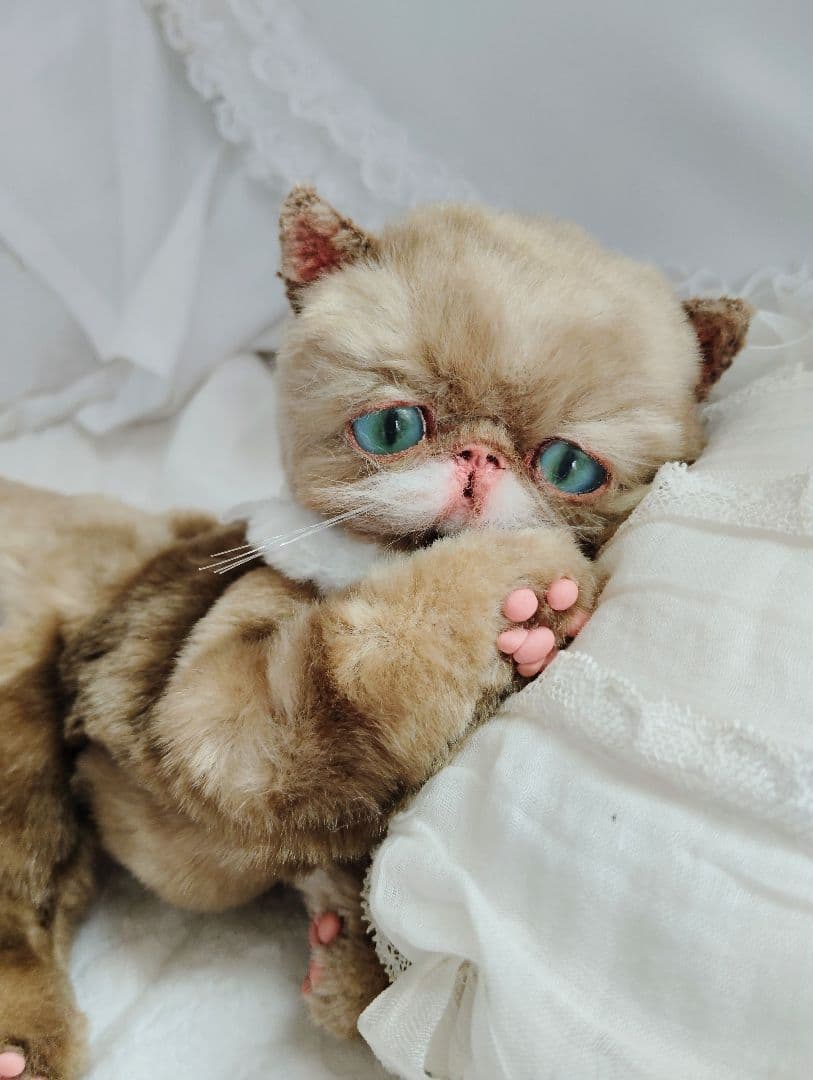 eriちゃんオーダー❤高級ファー♡エキゾチック子猫ちゃん♡アートドールぬいぐるみ