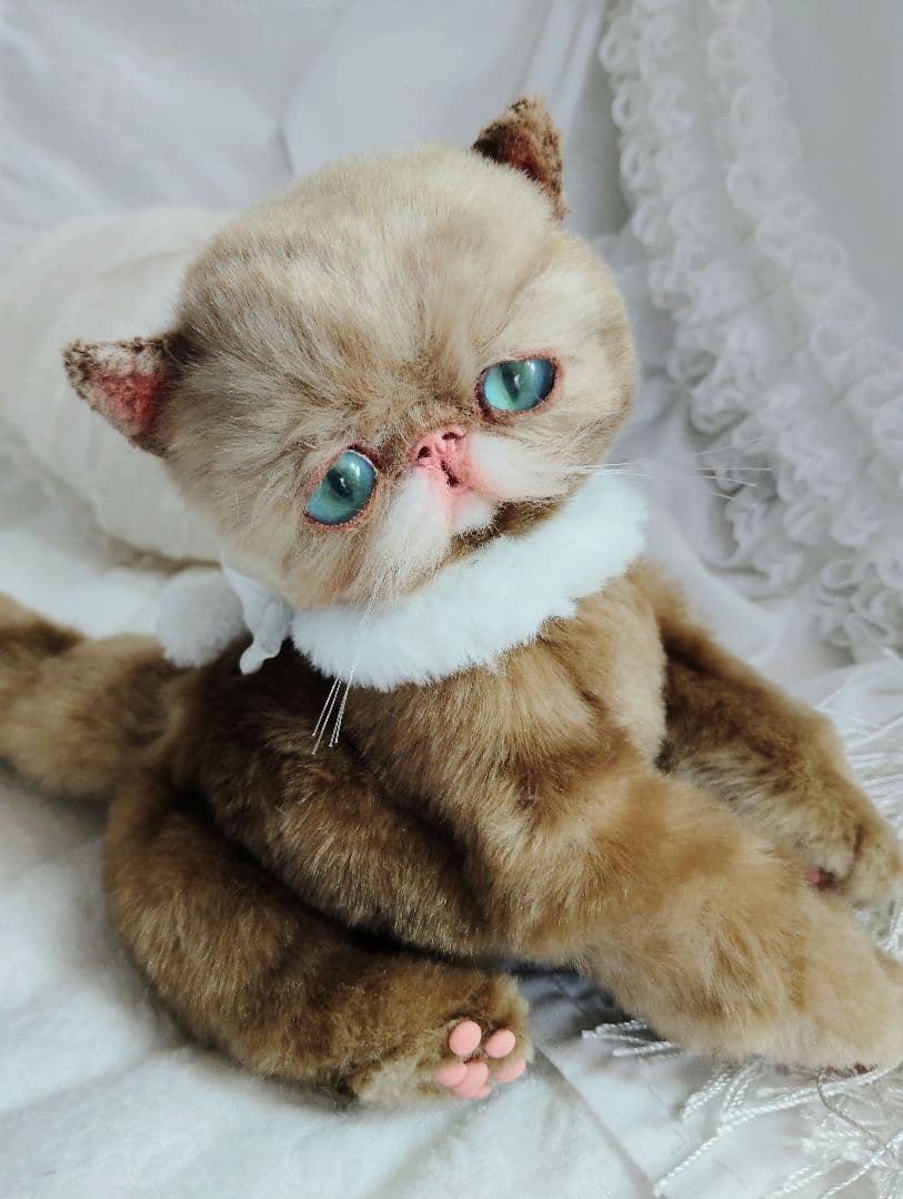 eriちゃんオーダー❤高級ファー♡エキゾチック子猫ちゃん♡アートドールぬいぐるみ