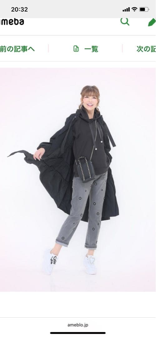 みいこです♥️アンドラブ♥️撥水を施したティアードコート★ブラック