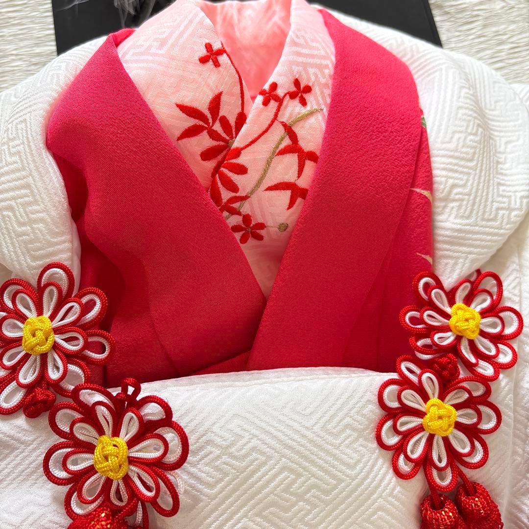 七五三　三歳　正絹着物長襦袢 六点セット　美品