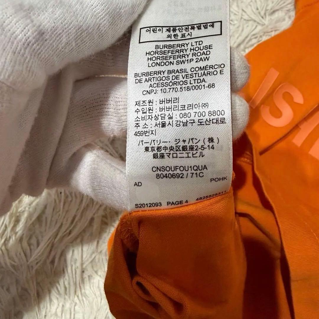 【美品】バーバリー ホースフェリー Tシャツ ロゴ入り 8040692 正規品
