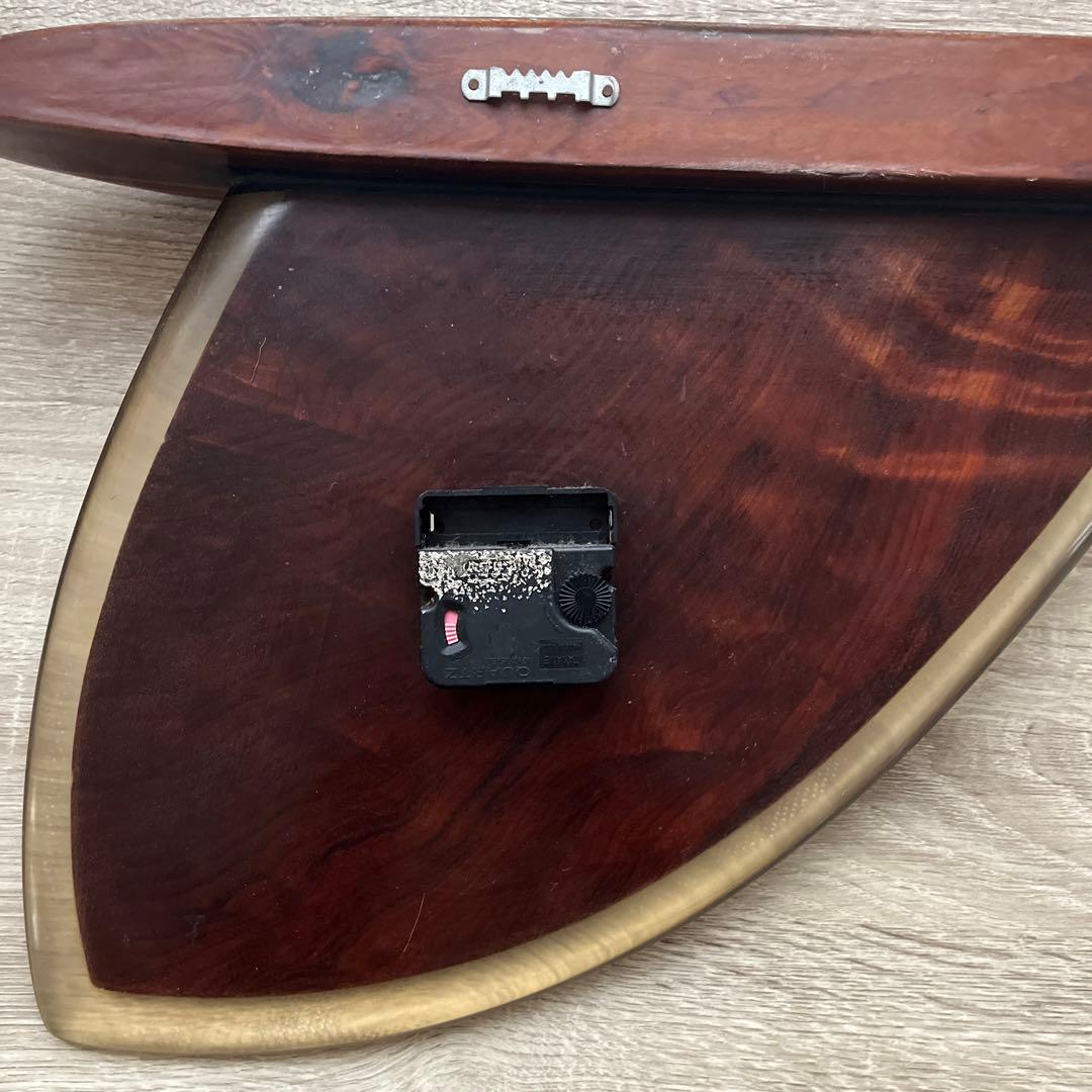 ビンテージ壁掛け時計　サーフボード壁掛け時計