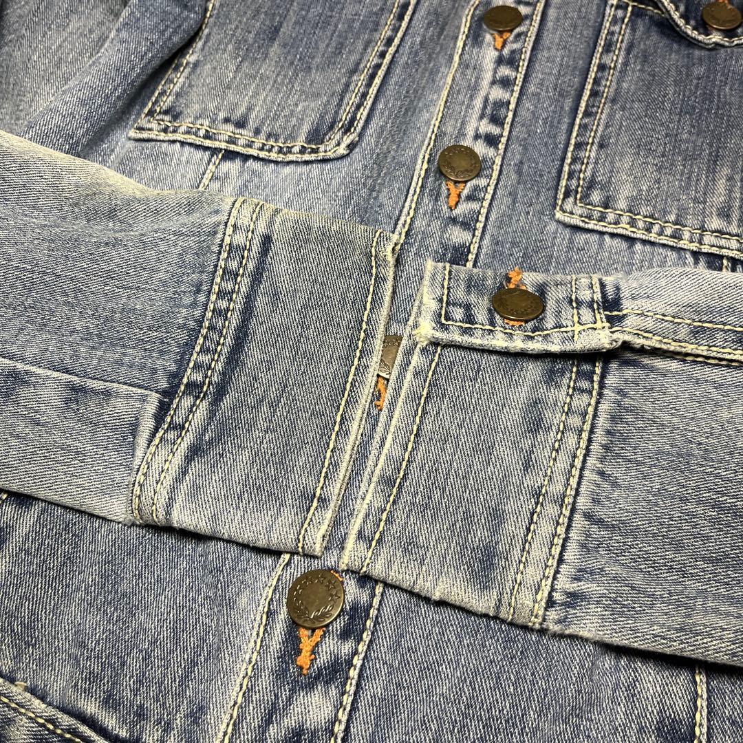 美品 AVIREX 2way デニム オールインワン ブルー つなぎ