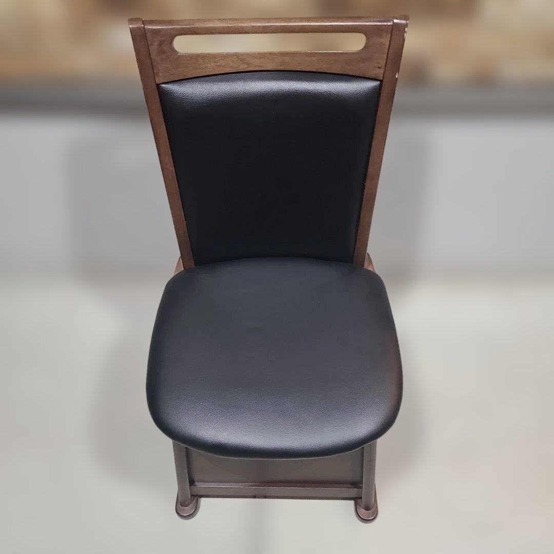 ✨美品✨ダイニングチェア 回転式 こたつ椅子 ブラウン