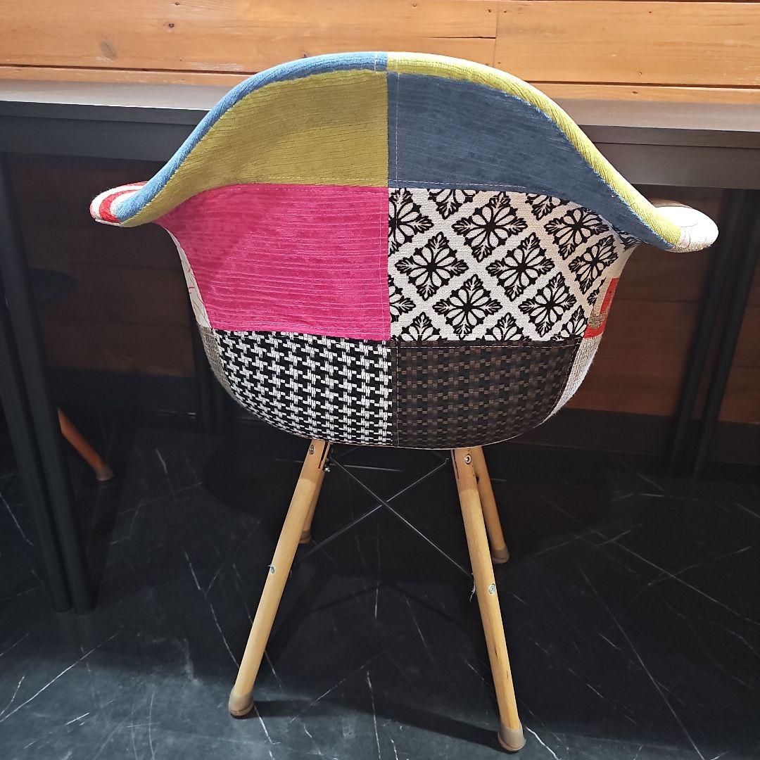 カラフル パッチワーク アームチェア