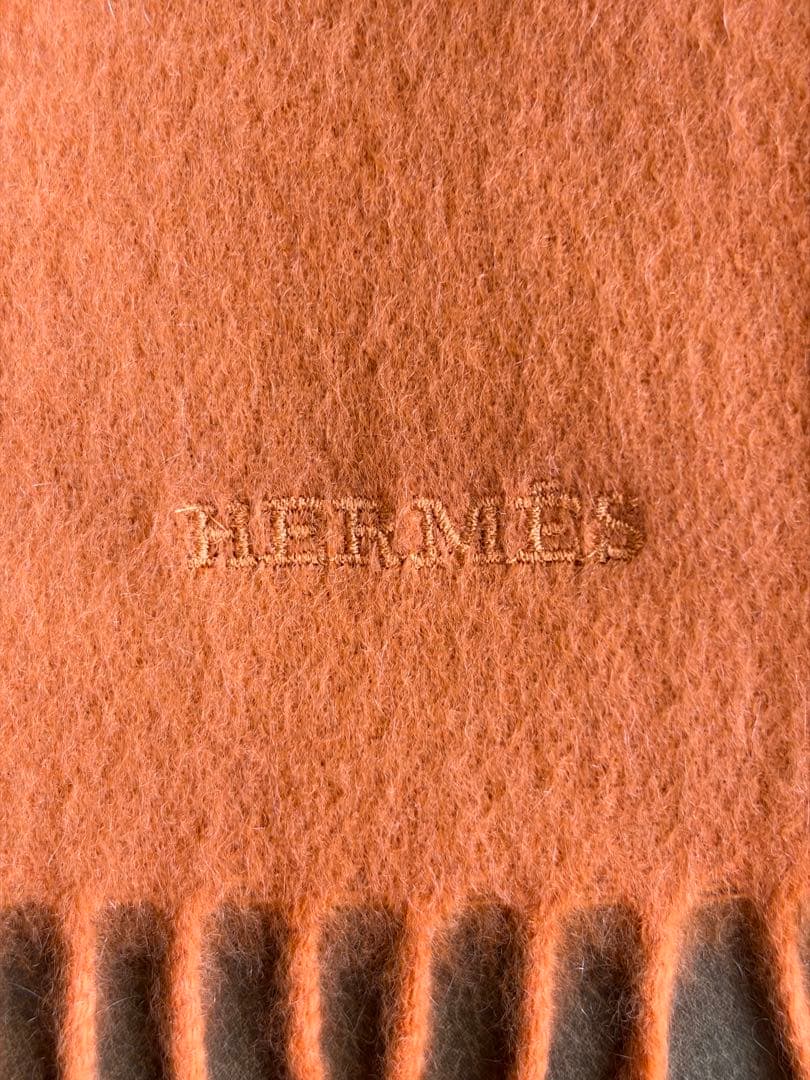 HERMES エルメス カシミヤ 100% マフラー
