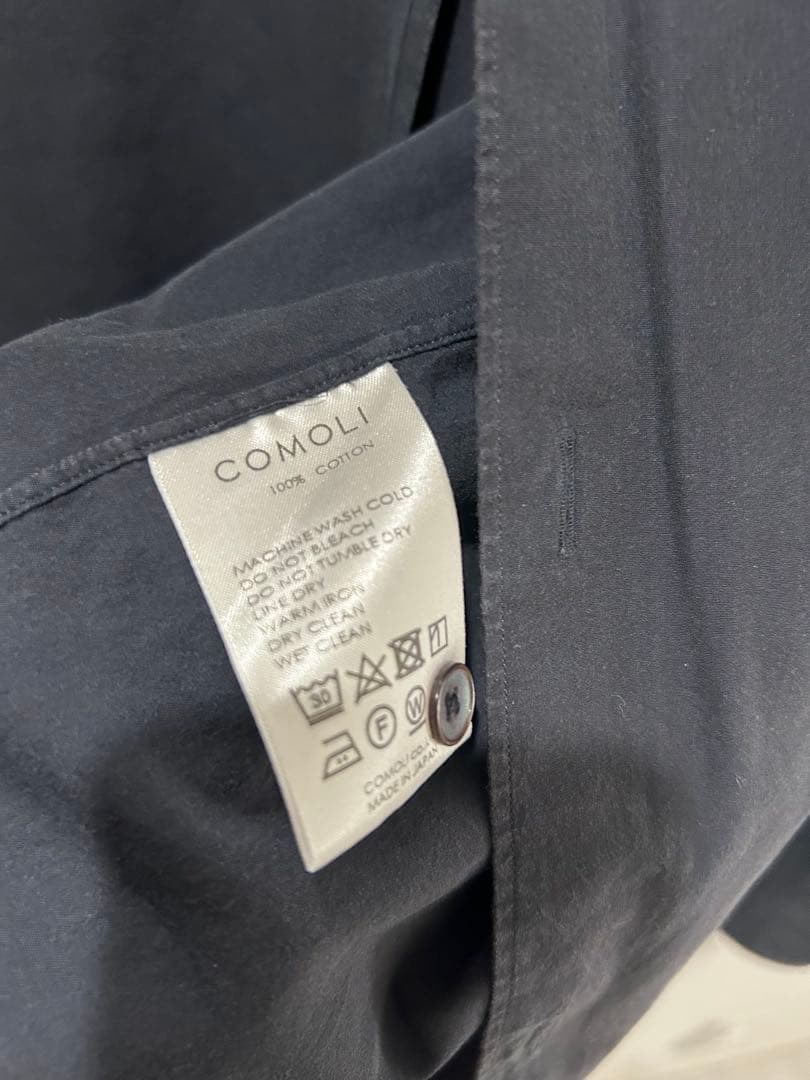 24ss コモリシャツ size1 ネイビー