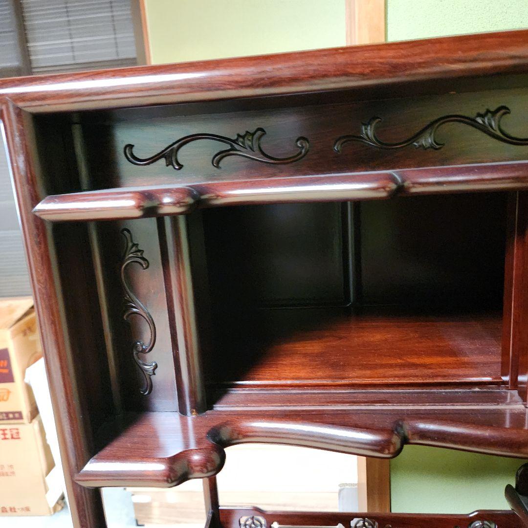 w【超美品】紫檀茶箪笥