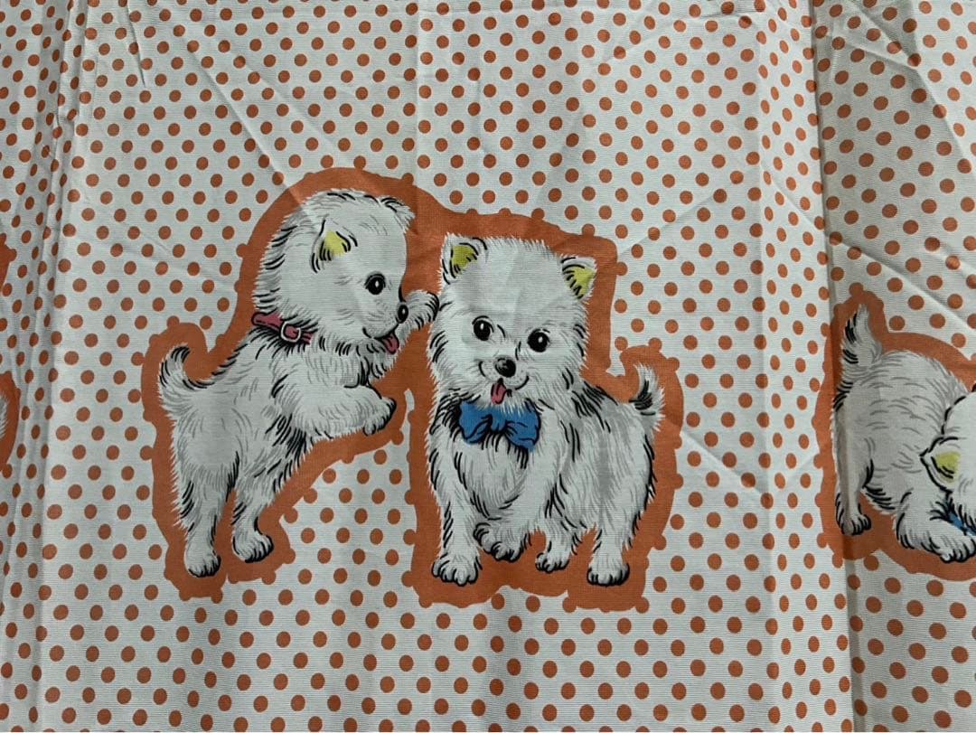 カーテン 2枚セット 昭和レトロ 当時物 インテリア 犬 レトロポップ