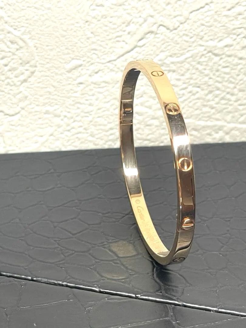 極美品Cartierカルティエ★ラブブレスK18PGピンクゴールド#15SM