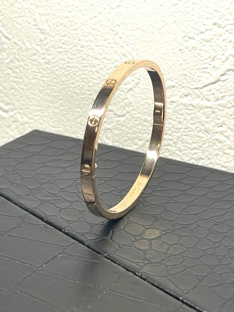 極美品Cartierカルティエ★ラブブレスK18PGピンクゴールド#15SM