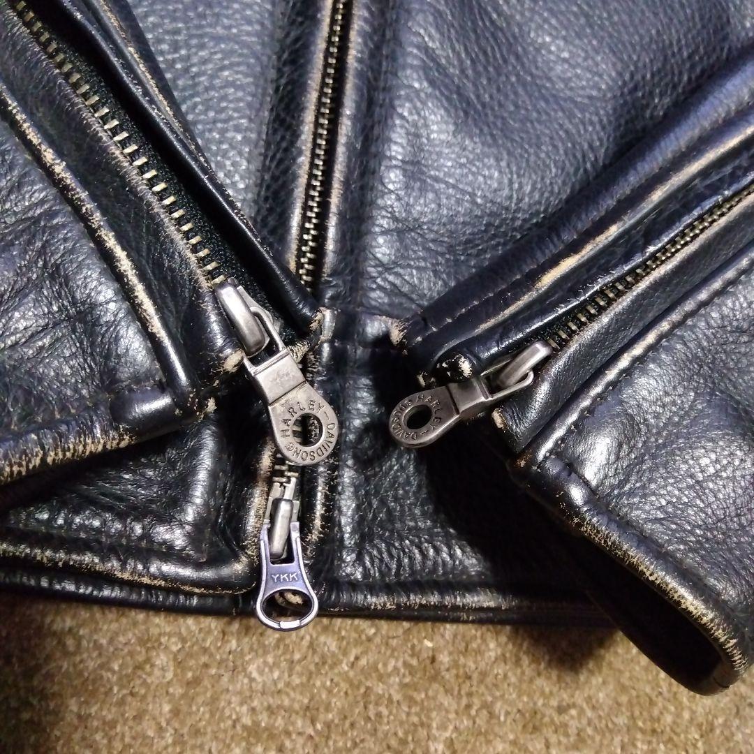 Sサイズ アメリカ製 ハーレーダビッドソン 純正 ライダースジャケット