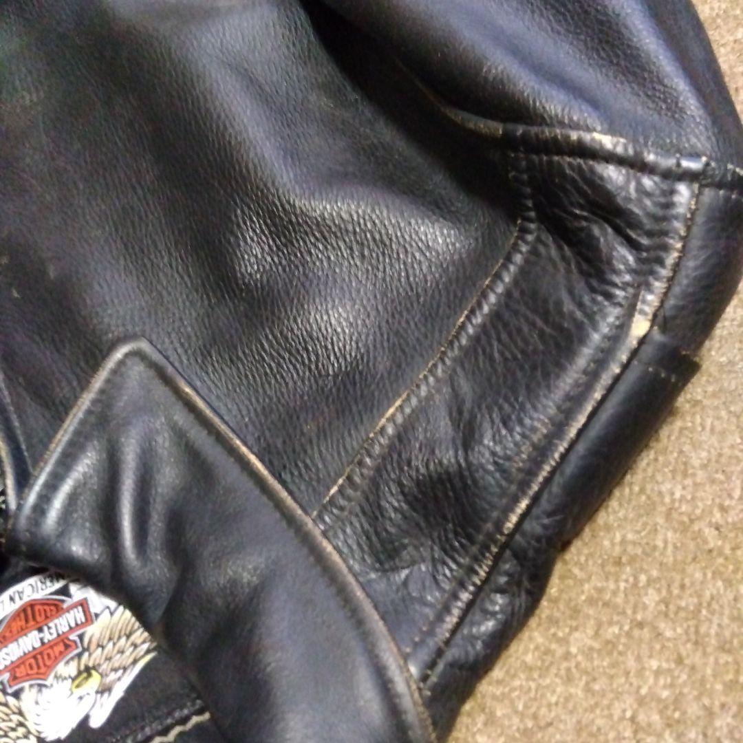 Sサイズ アメリカ製 ハーレーダビッドソン 純正 ライダースジャケット