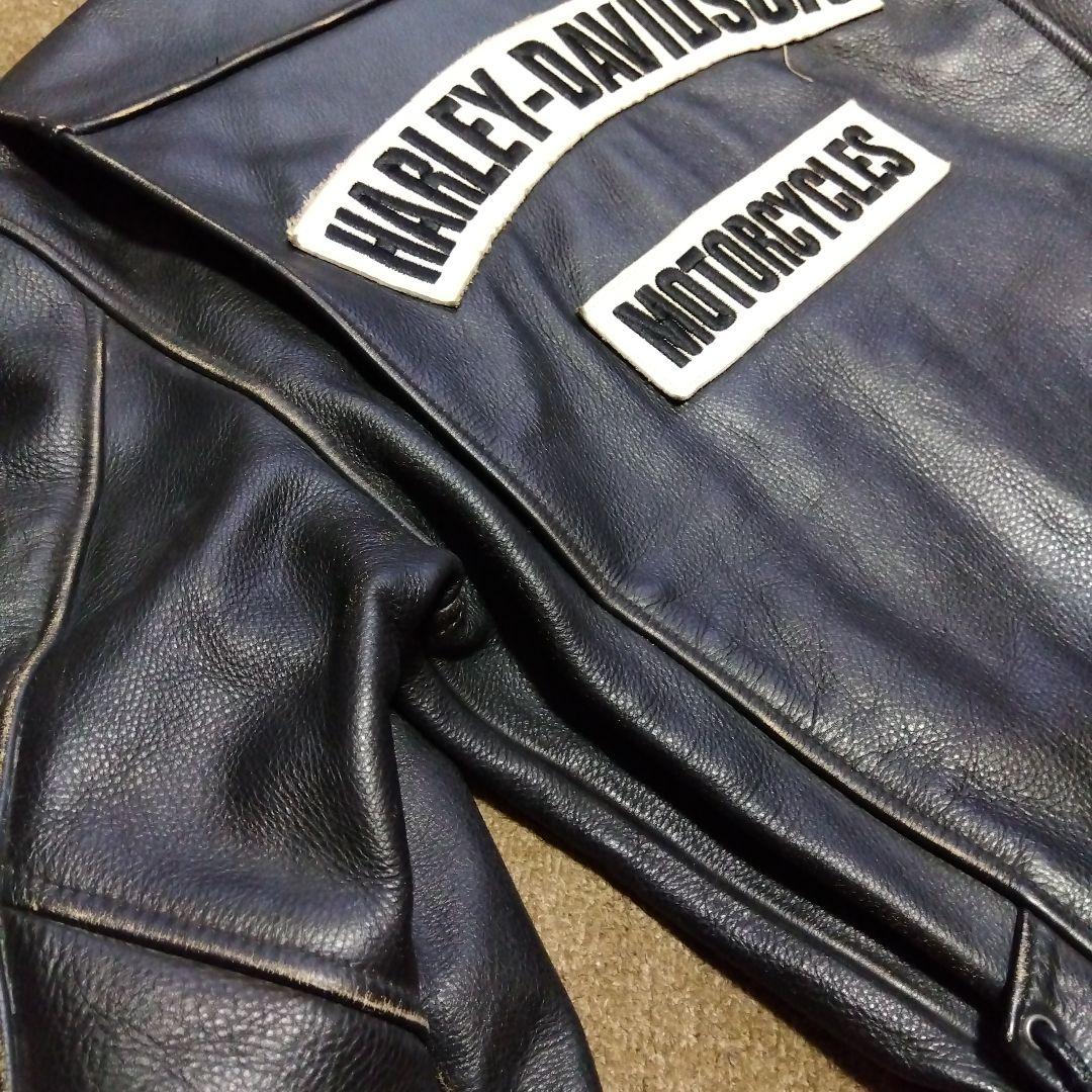 Sサイズ アメリカ製 ハーレーダビッドソン 純正 ライダースジャケット