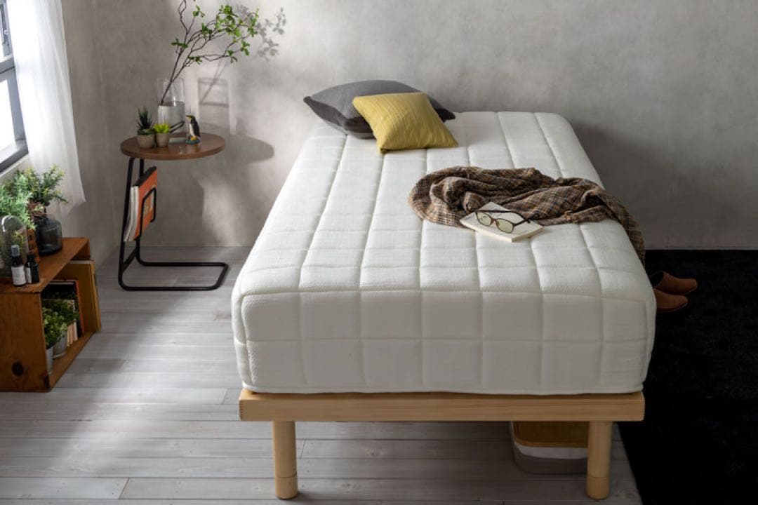 ③SLEEPYTOFU とうふマットレス ホワイト寝具 マット 【シングル】美品