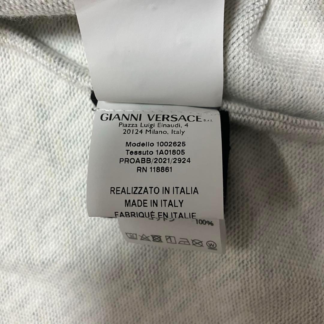 極美品　VERSACE ジップアップパーカー　グレカ　総柄　38サイズ