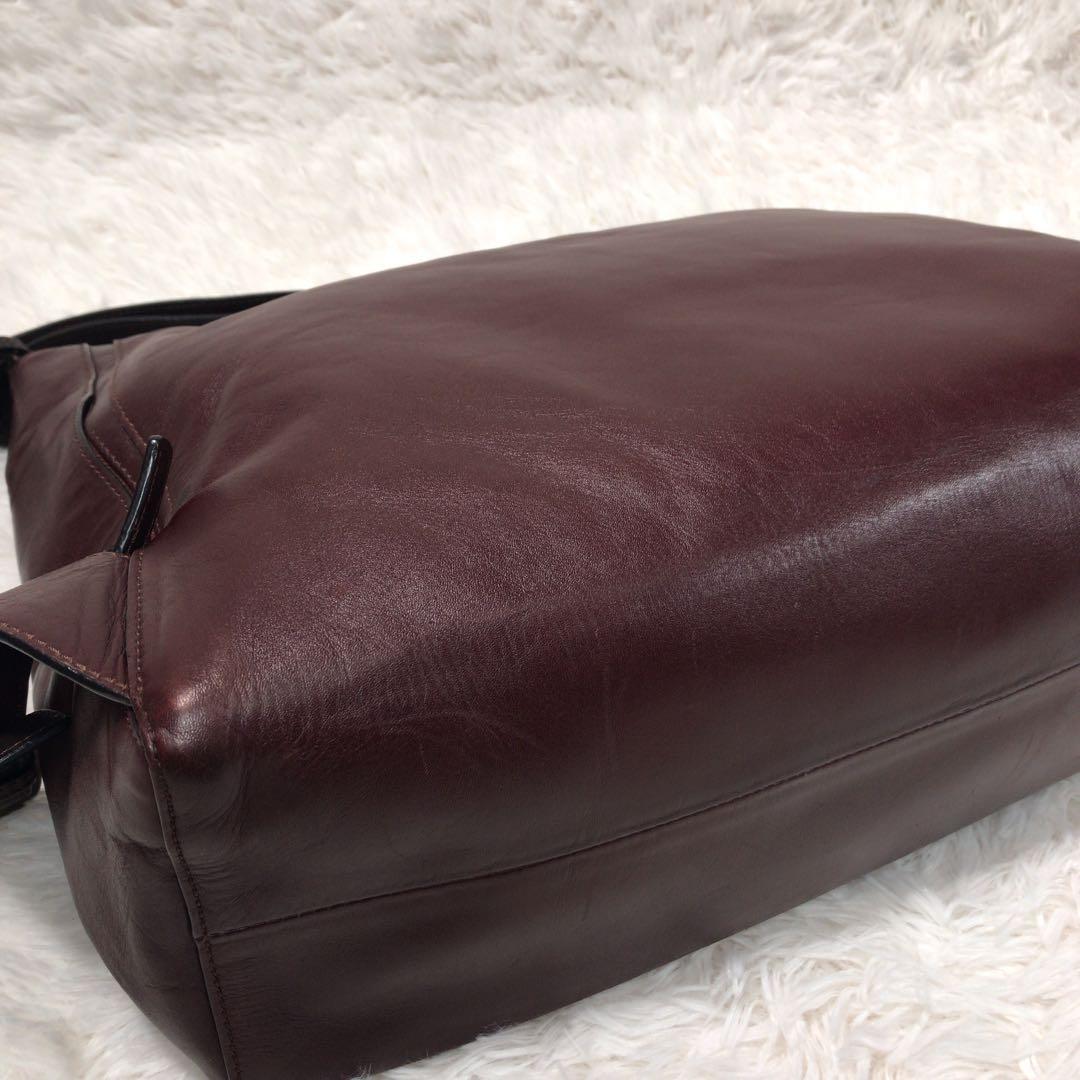 極美品　マザーハウス ヨゾラ 2Way ショルダーバッグ L ミリングレザー