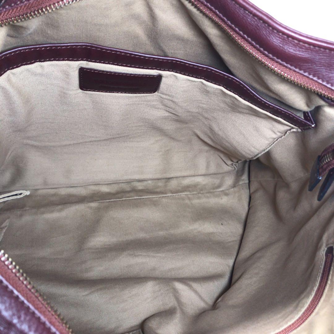 極美品　マザーハウス ヨゾラ 2Way ショルダーバッグ L ミリングレザー