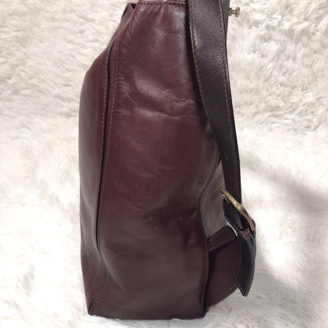 極美品　マザーハウス ヨゾラ 2Way ショルダーバッグ L ミリングレザー