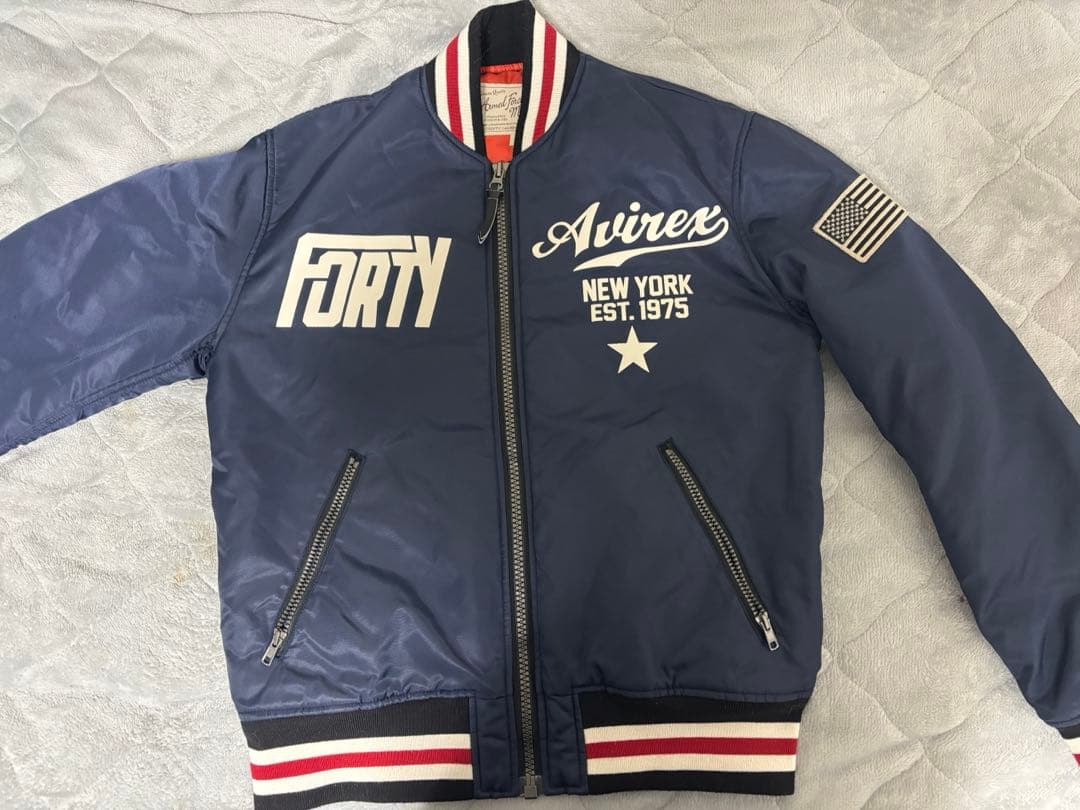 AVIREX アヴィレックス 中綿ジャケット MA-1ネイビー 美品