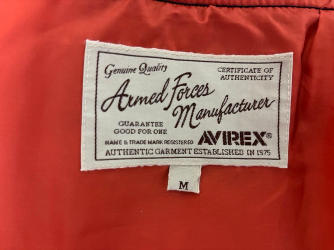 AVIREX アヴィレックス 中綿ジャケット MA-1ネイビー 美品
