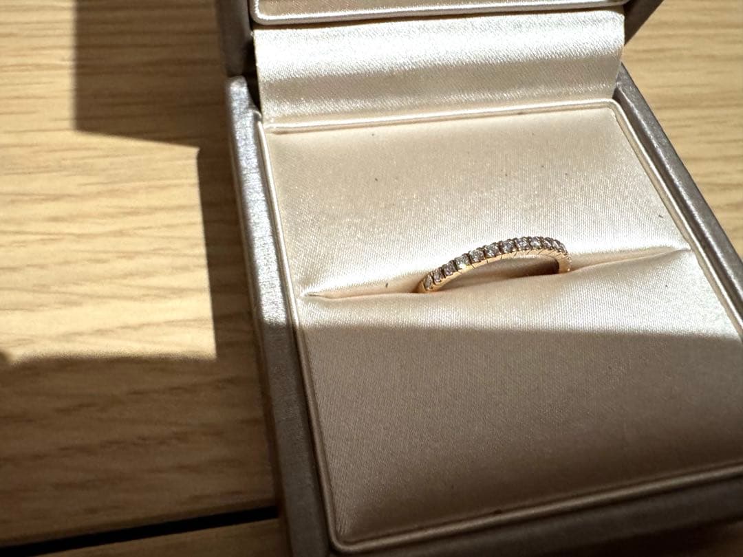 ブルガリ K18PG ハーフエタニティ ダイヤモンドリング　48 ピンクゴールド